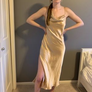 Gold Midi/Maxi Dress